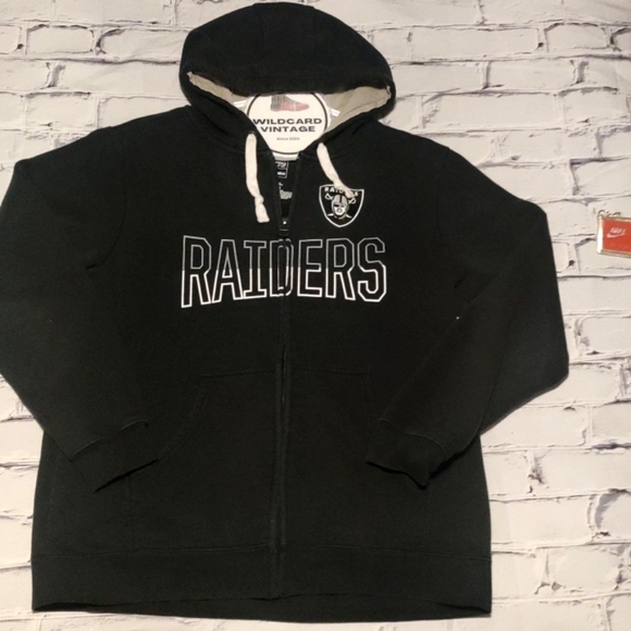 RAIDERS ProLine NFL Zipup Hoody sweater men's L - Picture 1 of 4